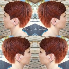 Crvena pixie frizura