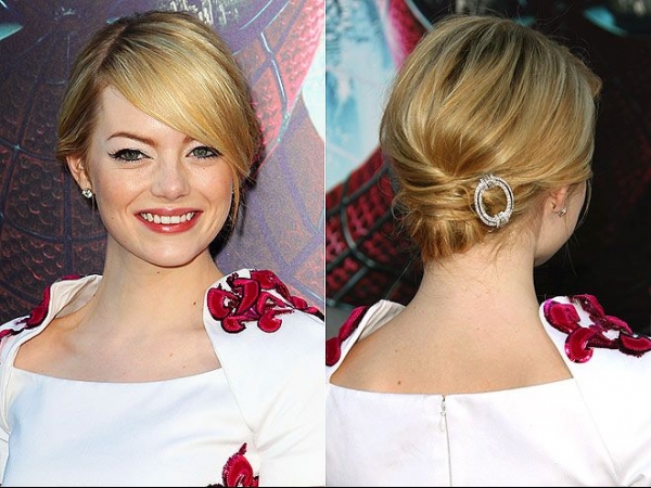 Emma Stone - niska punđa