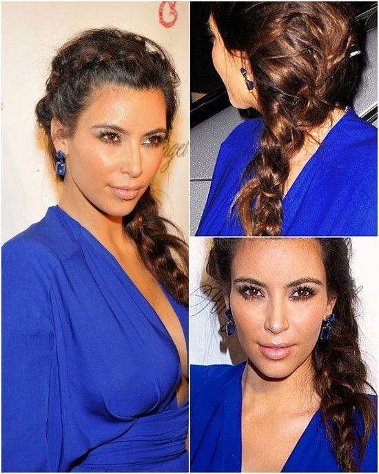 Kim Kardashian - boho pletenica