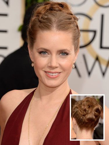 Amy Adams - svečana frizura s pletenicama