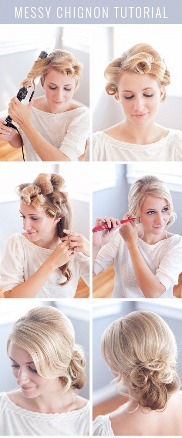 Neuredna chignon punđa