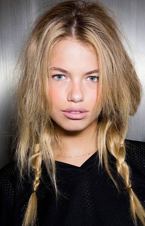 Boho pletene frizure